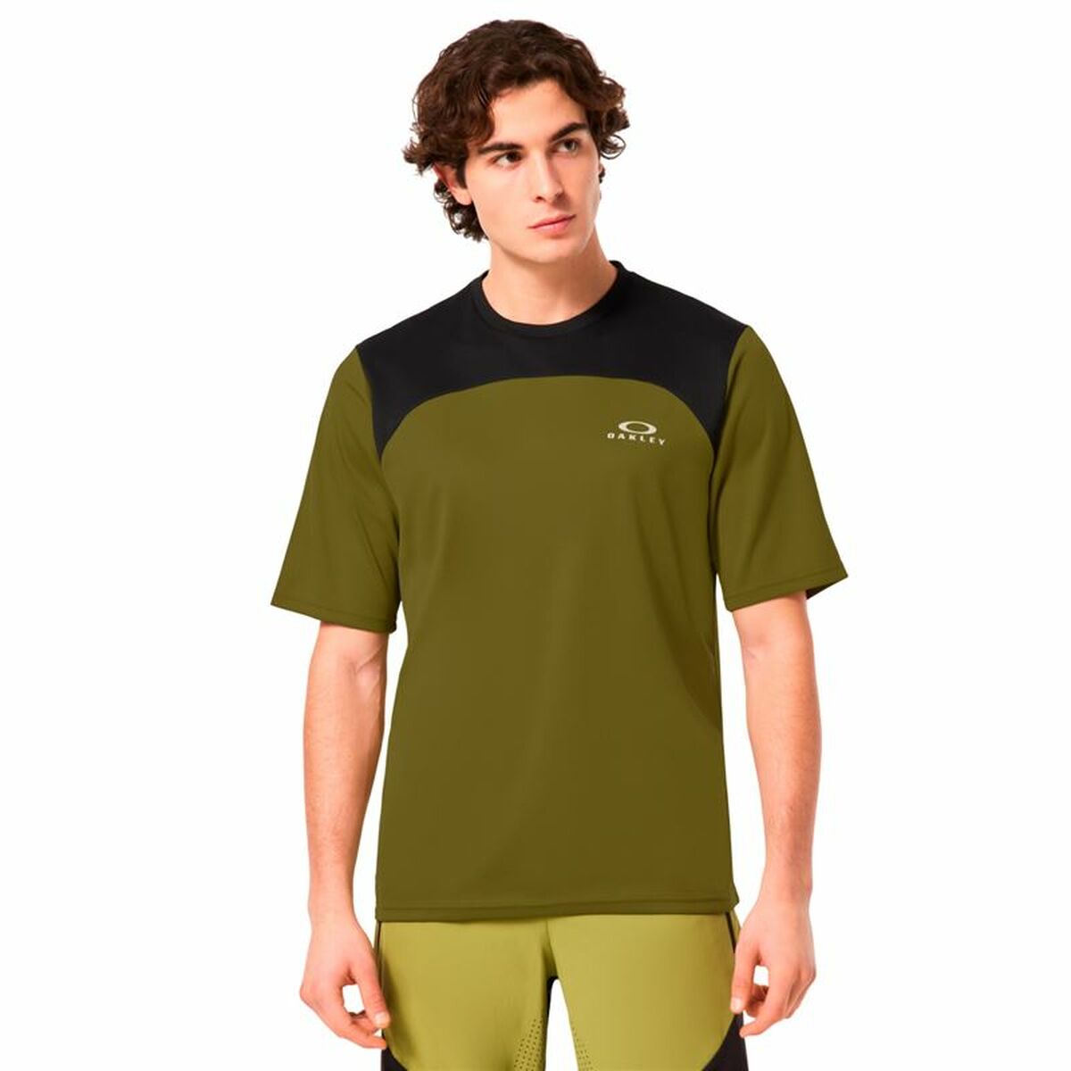 Men’s Short Sleeve T-Shirt Oakley Free Ride SS Green Olive